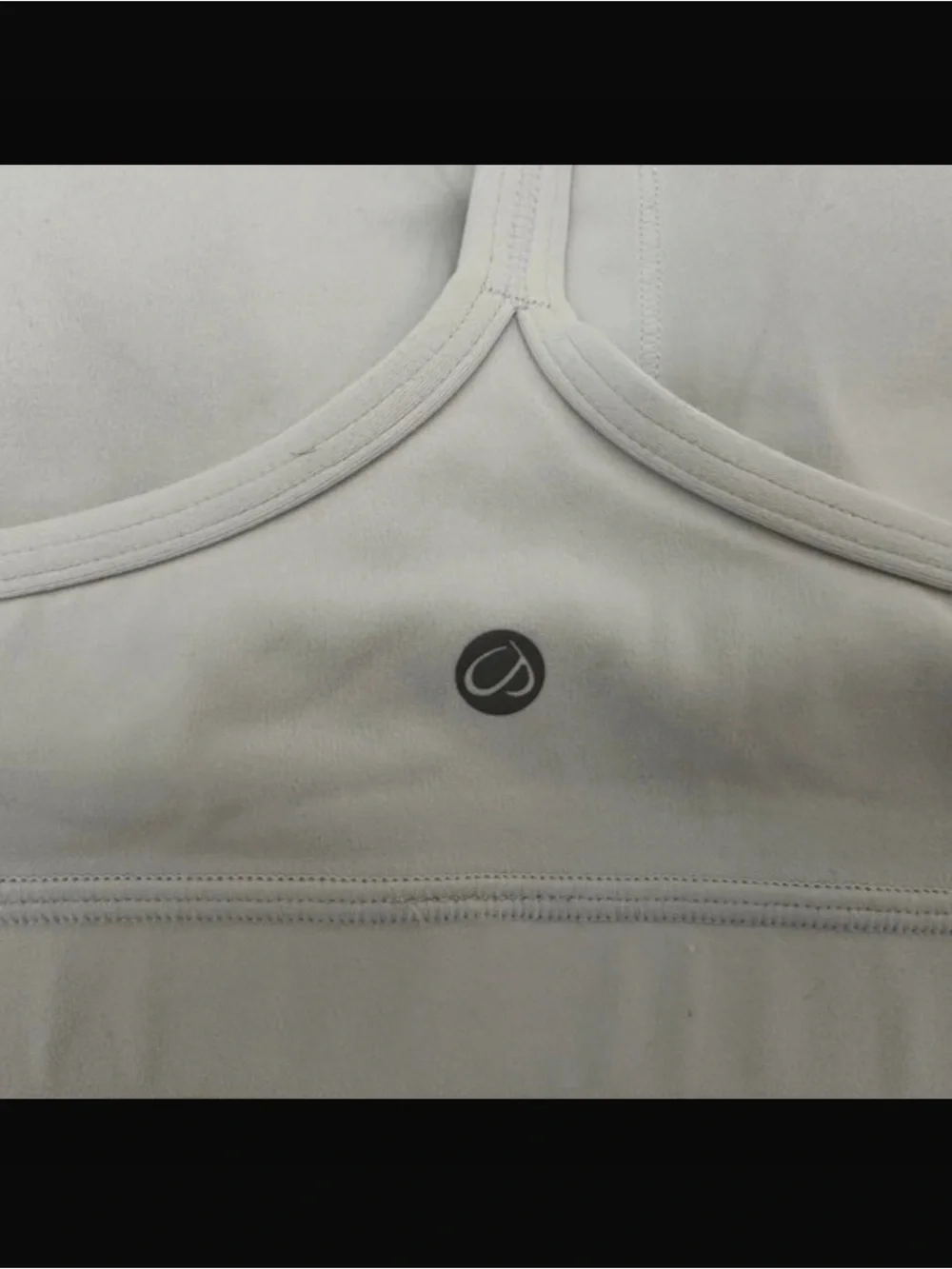CRZ yoga white sports bra large